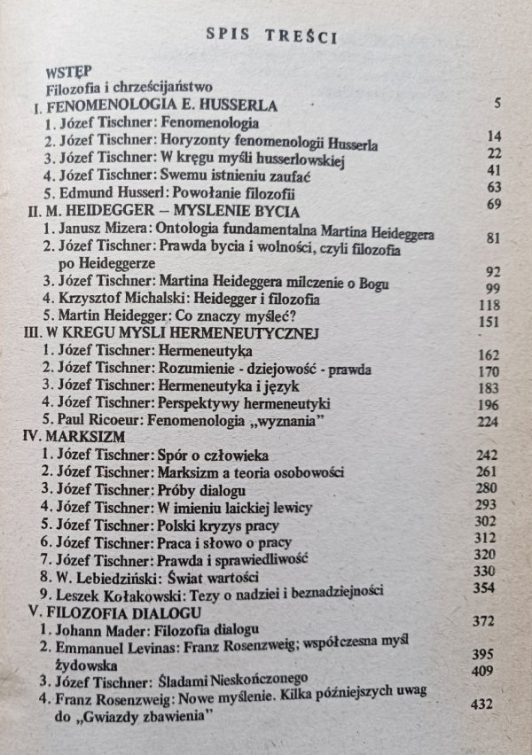 red. Józef Tischner Filozofia współczesna