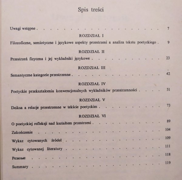 Romualda Piętkowa Funkcje wyrażeń werbalizujących kategorie przestrzenne (na materiale współczesnej poezji polskiej)