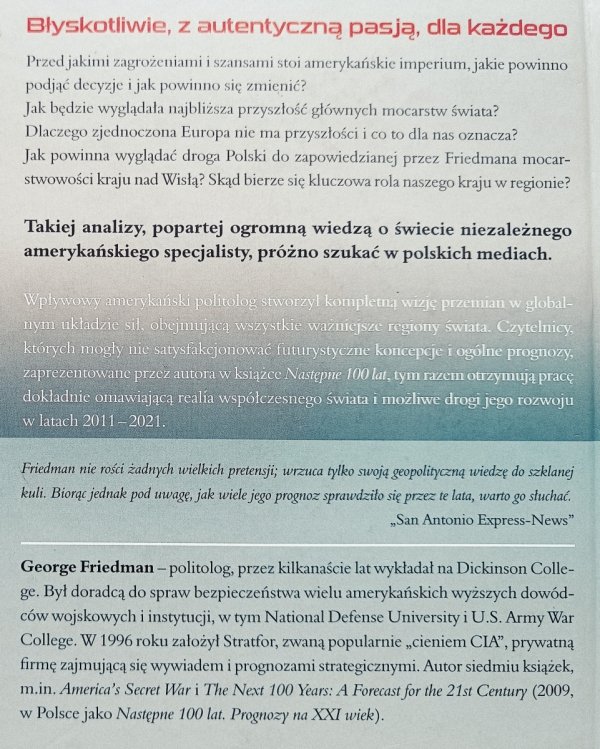George Friedman Następna dekada