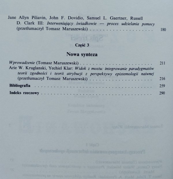 Tomasz Maruszewski • Poznanie afekt zachowanie
