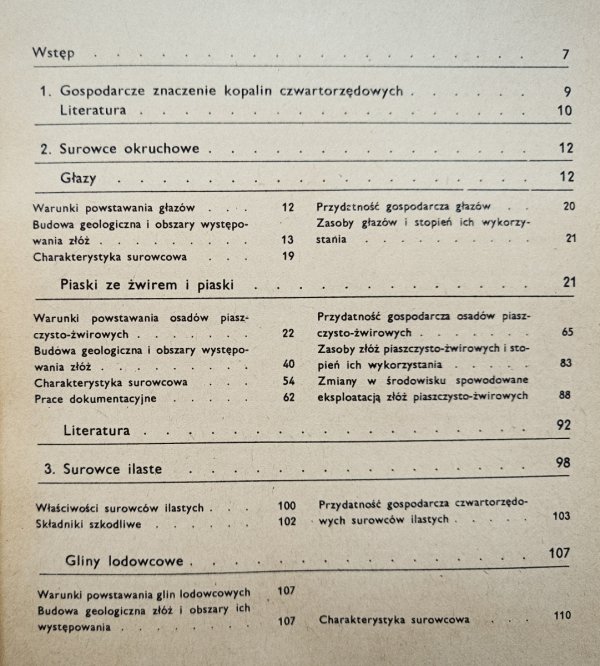 Genowefa Kociszewska-Musiał Surowce mineralne czwartorzędu