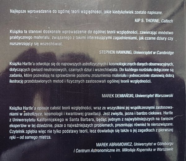 James B. Hartle Grawitacja. Wprowadzenie do ogólnej teorii względności Einsteina
