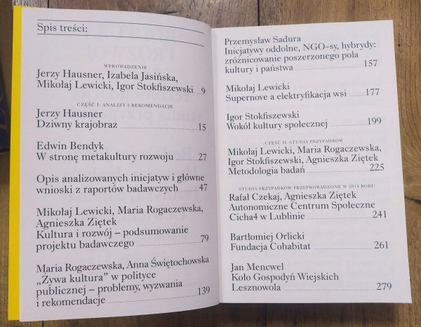 Kultura i rozwój. Analizy, rekomendacje, studia przypadków
