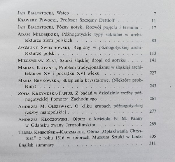 Późny gotyk. Studia nad sztuką przełomu średniowiecza i czasów nowych