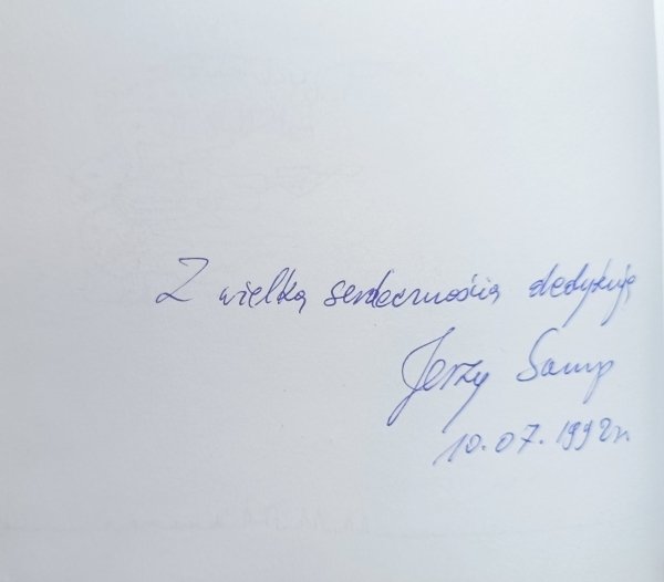 Jerzy Samp Legendy gdańskie / dedykacja autorska