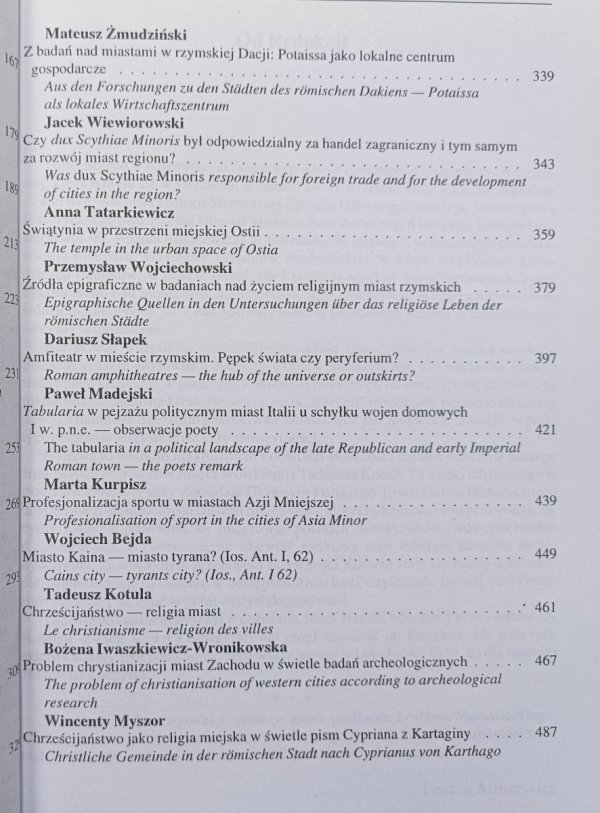 red. Leszek Mrozewicz, Katarzyna Balbuza Miasto w starożytności