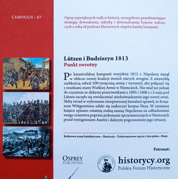 Peter Hofschroer Lutzen i Budziszyn 1813. Punkt zwrotny