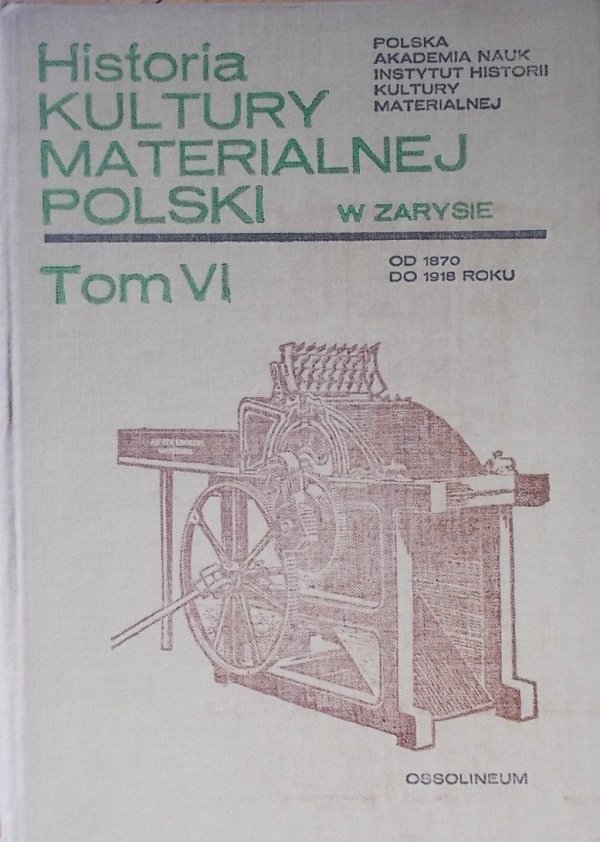 Historia kultury materialnej Polski w zarysie • Tom VI od 1870 do 1918 roku