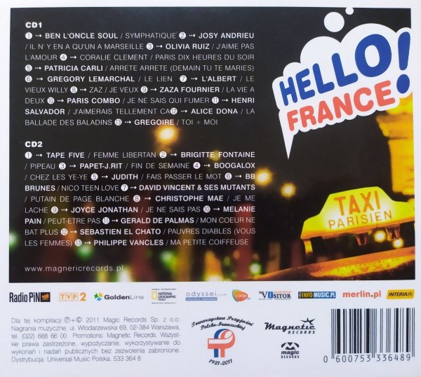 różni wykonawcy Hello France! 2CD