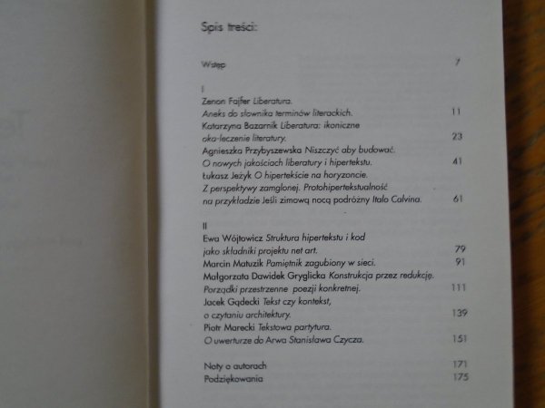 Tekst-tura • Wokół nowych form tekstu literackiego i tekstu jako dzieła sztuki