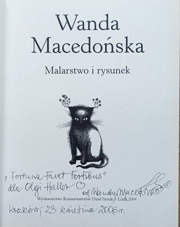 Wanda Macedońska Malarstwo i rysunek / dedykacja autorska
