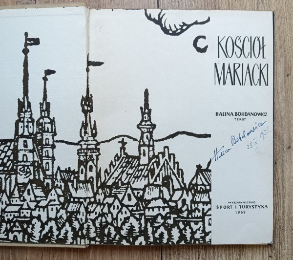 Halina Bohdanowicz Kościół Mariacki / dedykacja autorska