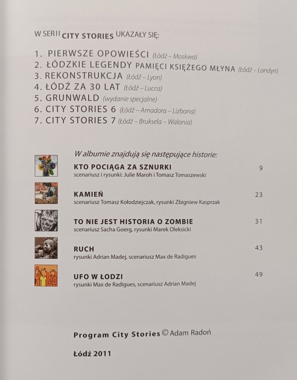 City Stories 2011: Międzynarodowe Warsztaty Komiksowe Łódź