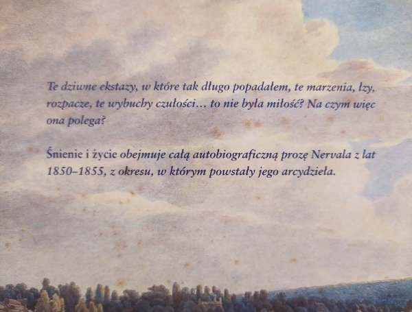 Gerard de Nerval Śnienie i życie
