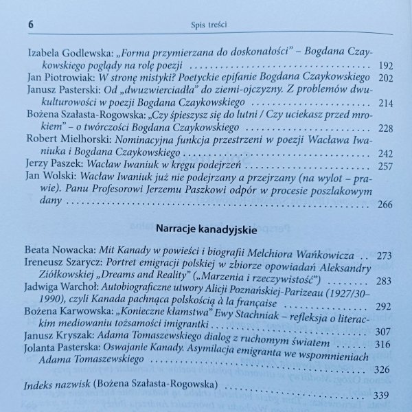 Literatura polska w Kanadzie. Studia i szkice