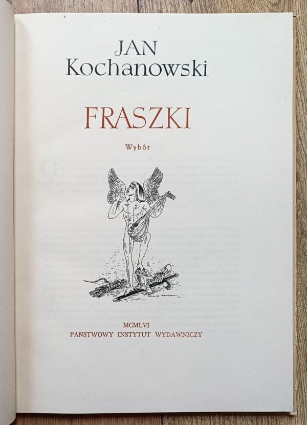 Jan Kochanowski Fraszki / ilustracje Maja Berezowska