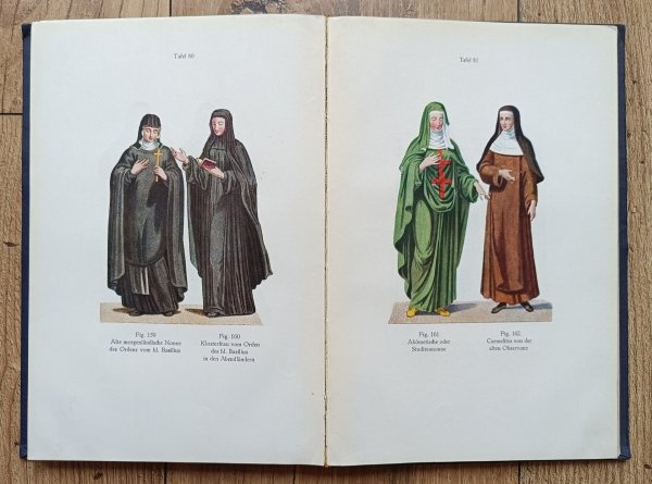 Die alten Trachten der männlichen und weiblichen Orden sowie der geistlichen Mitglieder der ritterlichen Orden