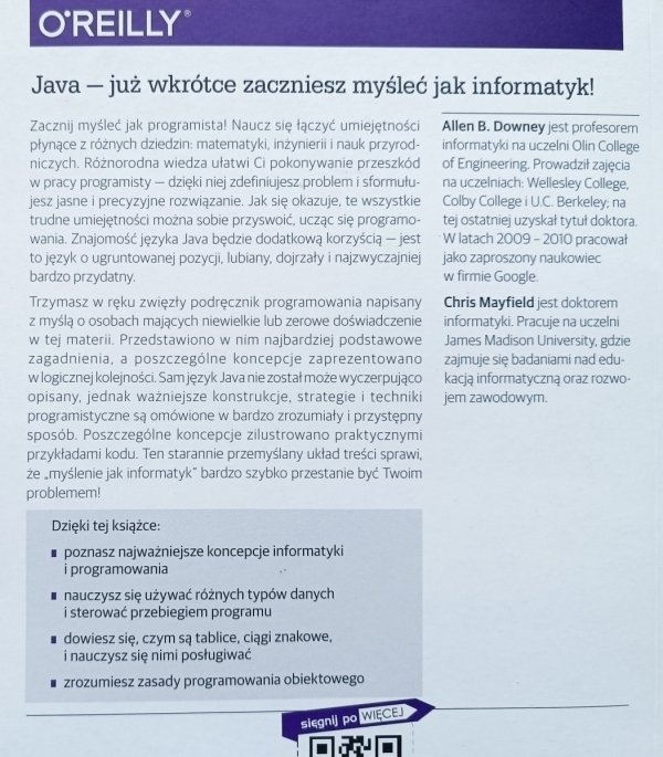 Myśl w języku Java! Nauka programowania