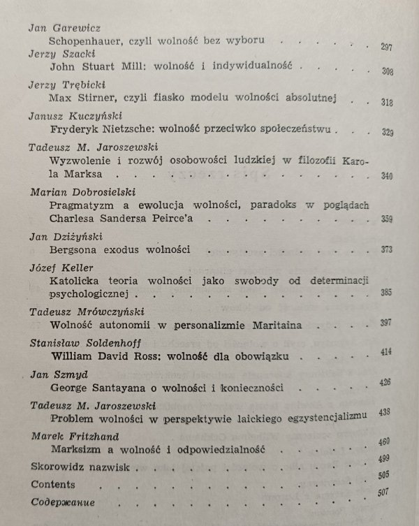 Antynomie wolności. Z dziejów filozofii wolności