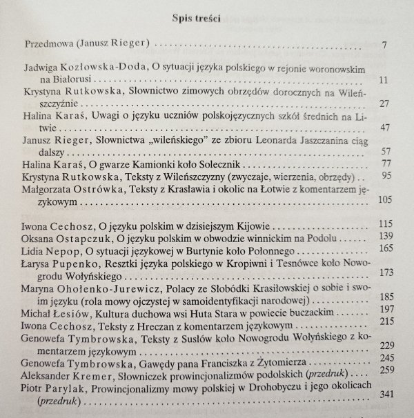 Język polski dawnych Kresów Wschodnich