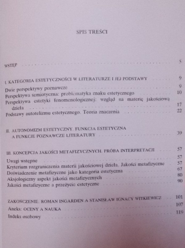 Andrzej Tyszczyk • Estetyczne i metafizyczne aspekty aksjologii literackiej Romana Ingardena  