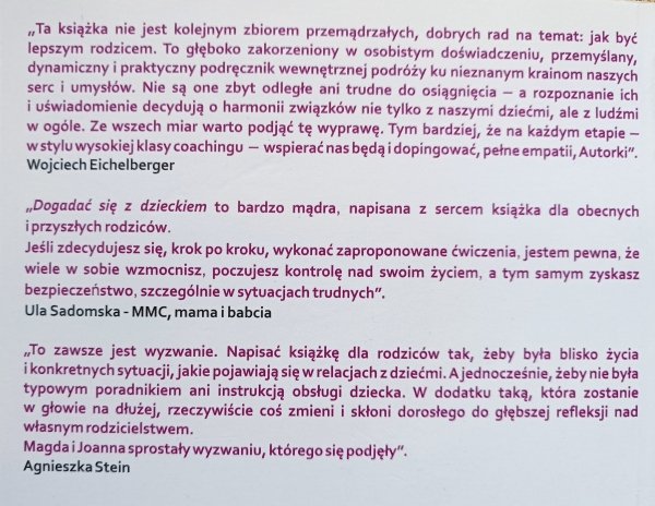 Joanna Berendt, Magdalena Sendor • Dogadać się z dzieckiem