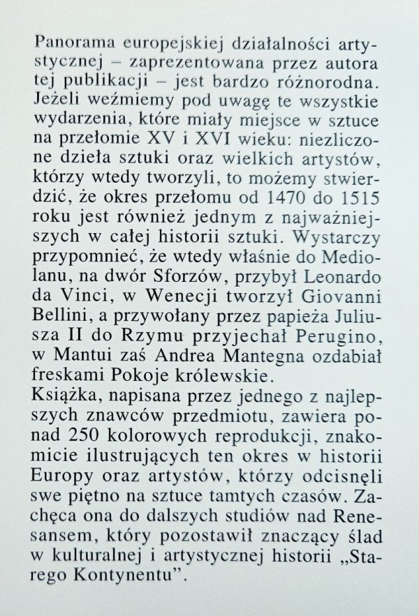 Camillo Semenzato Blask renesansu