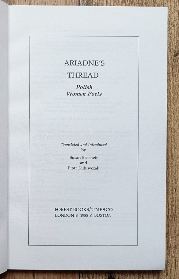 Ariadne's Thread. Polish Women Poets