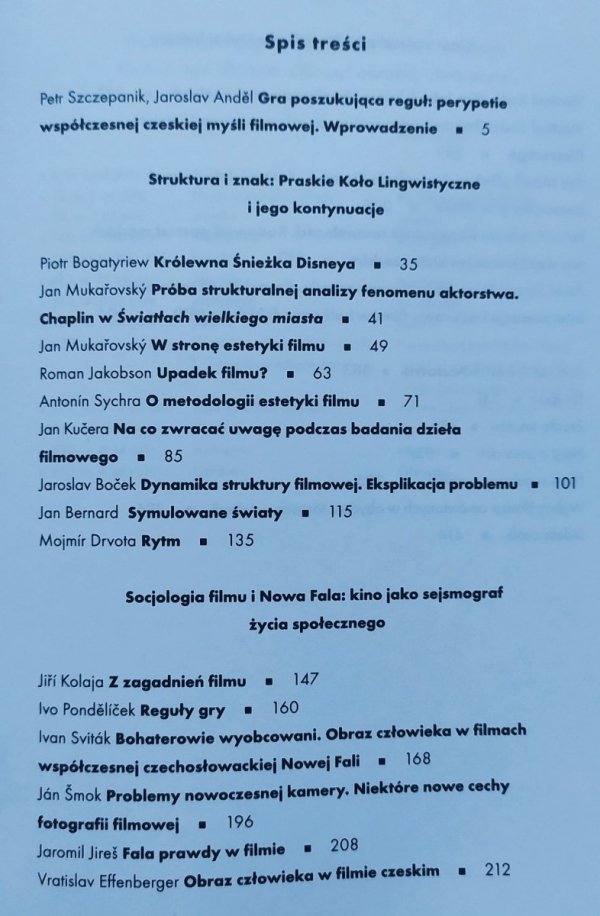 red. Andrzej Gwóźdź Czeska myśl filmowa tom 2: Reguły gry