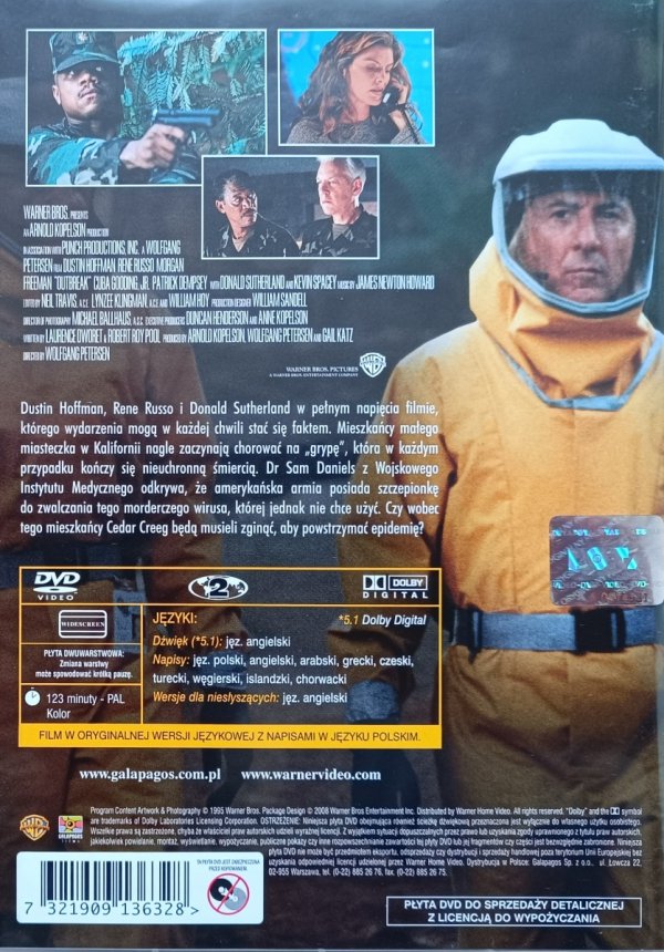 Wolfgang Petersen Epidemia DVD