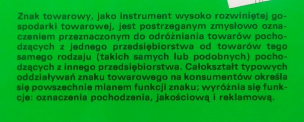 Ryszard Skubisz Prawo znaków towarowych. Komentarz