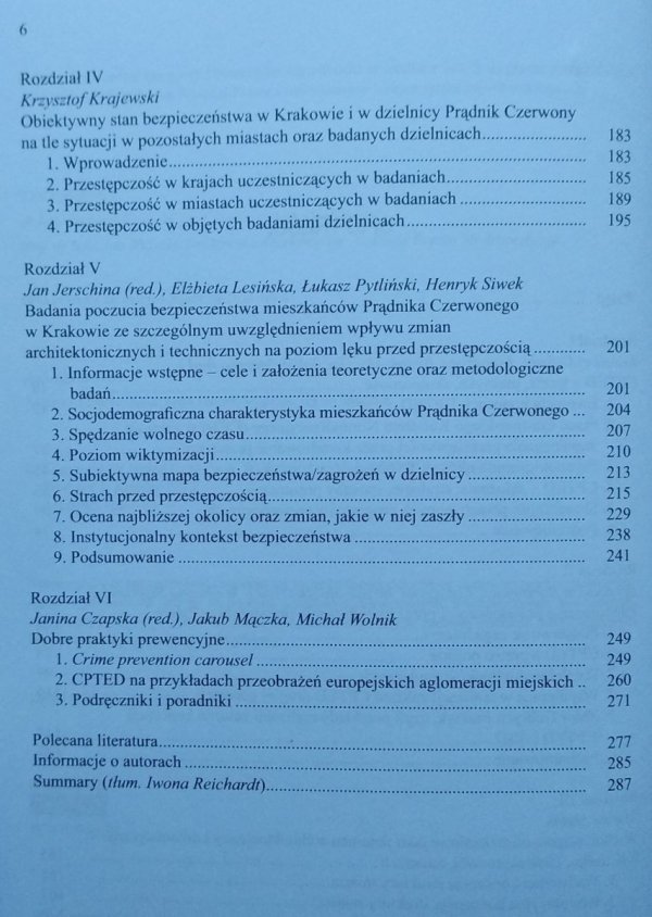 Janina Czapska • Zapobieganie przestępczości przez kształtowanie przestrzeni 