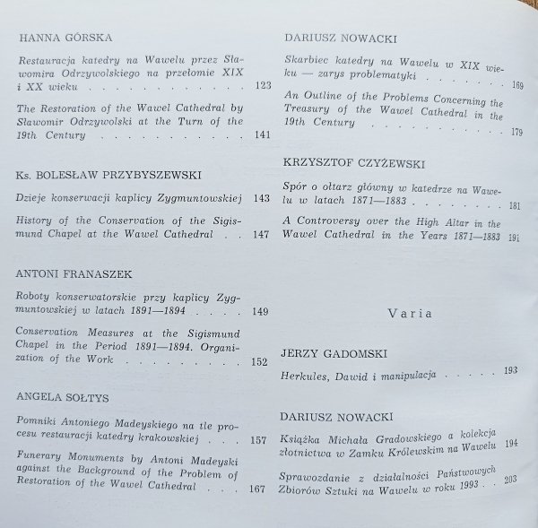 Studia Waweliana III
