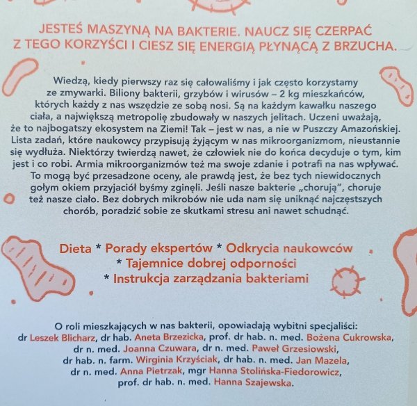 Margit Kossobudzka Człowiek na bakterie. Jak czerpać energię i zdrowie z jelit