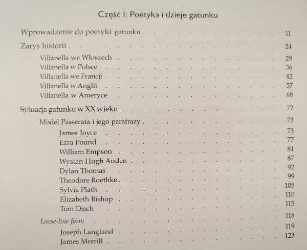 Villanella od Anonima do Barańczaka