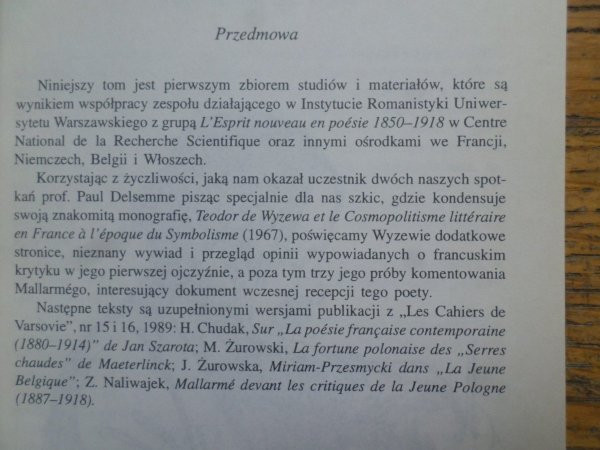 Symbolizm francuski i Młoda Polska • Teodor de Wyzewa, Maeterlinck, Mallarme