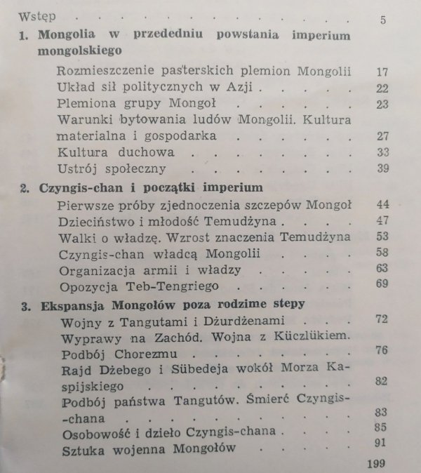 Stanisław Kałużyński Imperium mongolskie