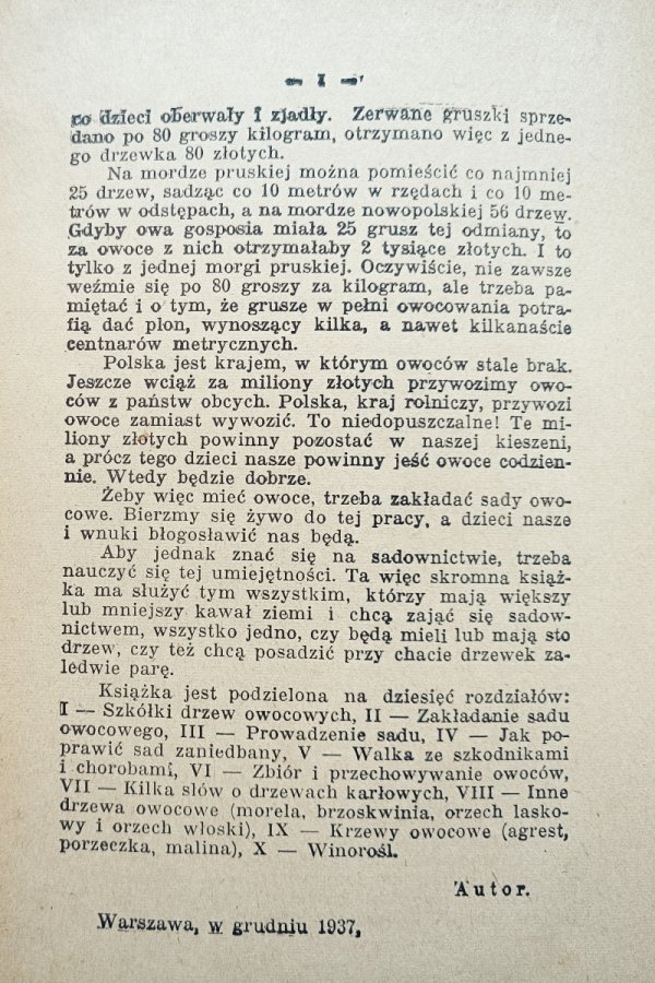 Piotr Gałąska W naszym sadzie [1938]