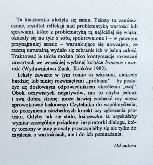 Władysław Stróżewski W kręgu wartości