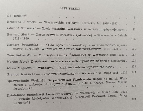 Warszawa II Rzeczypospolitej 1918-1939 zeszyt 4