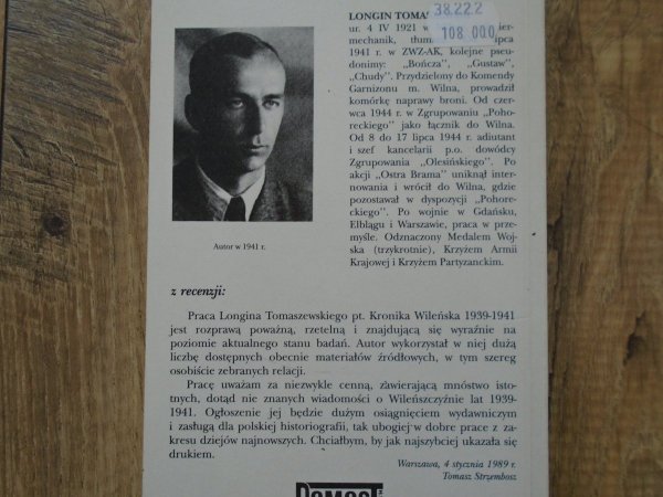 Longin Tomaszewski • Kronika wileńska 1939-1941