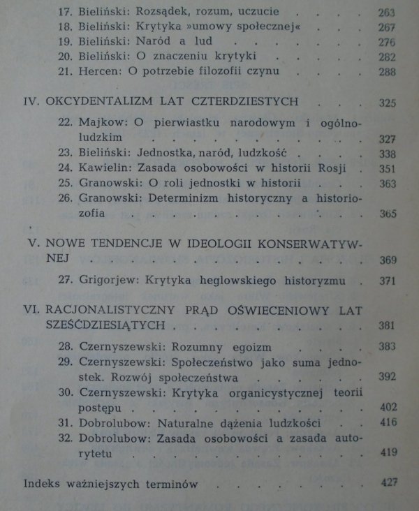 red. Andrzej Walicki • Rosyjska myśl filozoficzna i społeczna 1825-1861 [anarchizm, Bakunin, Hercen]
