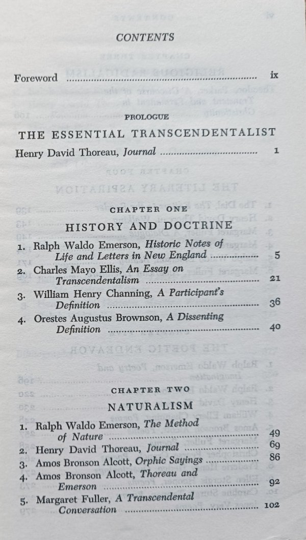The American Transcendentalists. Their Prose and Poetry