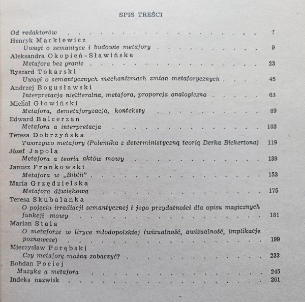 Studia o metaforze 1/2: Z dziejów form artystycznych w literaturze polskiej