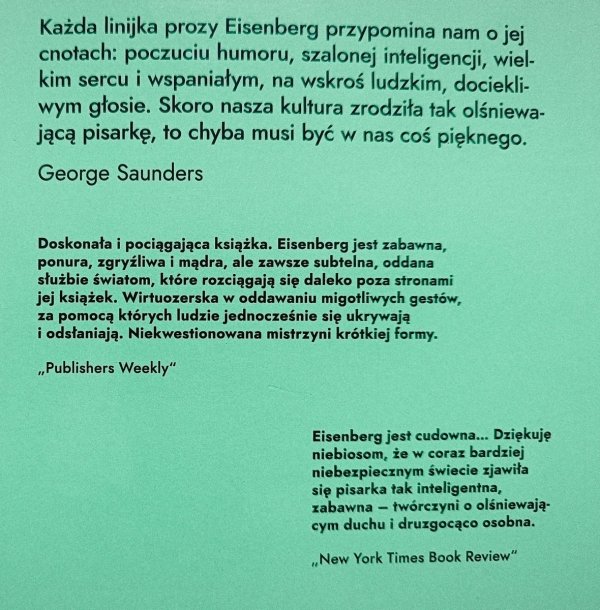 Deborah Eisenberg Twoja kaczka jest moją kaczką