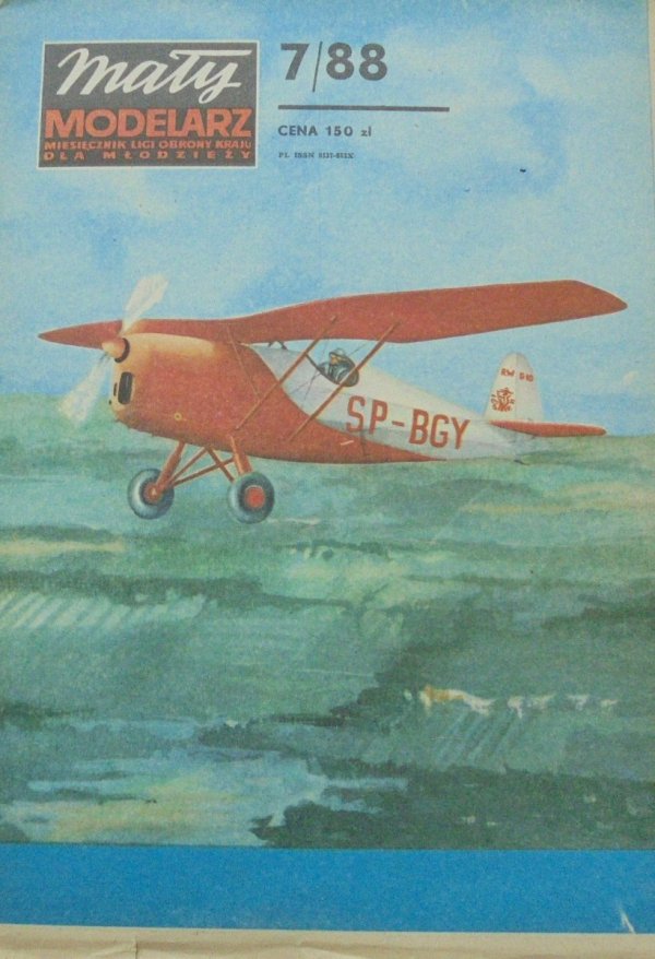 Mały Modelarz 7/1988 • Samolot akrobacyjny RWD-10. Szybowiec szkolny Czajka-bis
