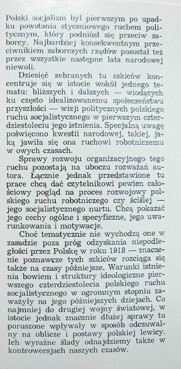 Feliks Tych Socjalistyczna irredenta. Szkice z dziejów polskiego ruchu robotniczego pod zaborami