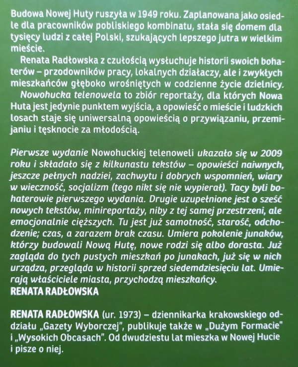 Renata Radłowska Nowohucka telenowela