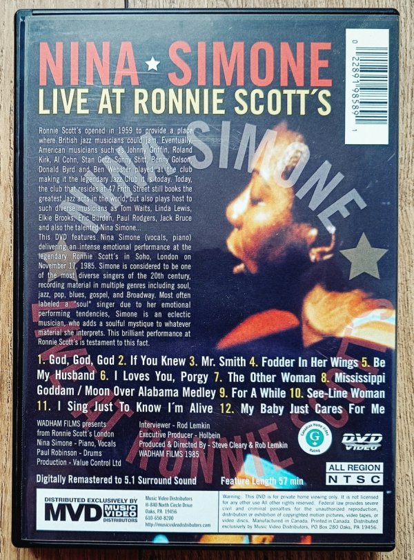 Nina Simone Live at Ronnie Scott's DVD
