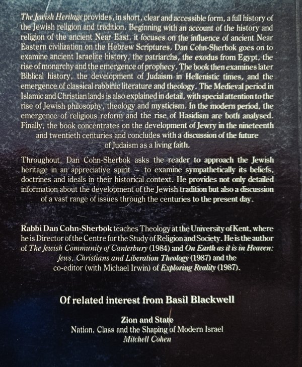 Dan Cohn-Sherbok The Jewish Heritage